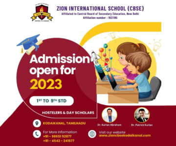 Admission open for 2023